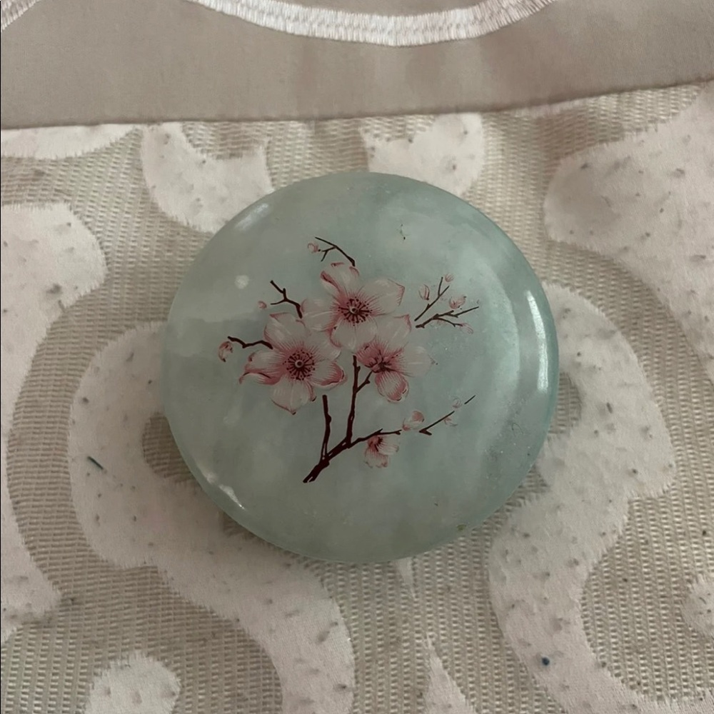 Italian Genuine Alabaster Jewelry Box
